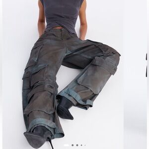 Blue Grey Barrel Cargos